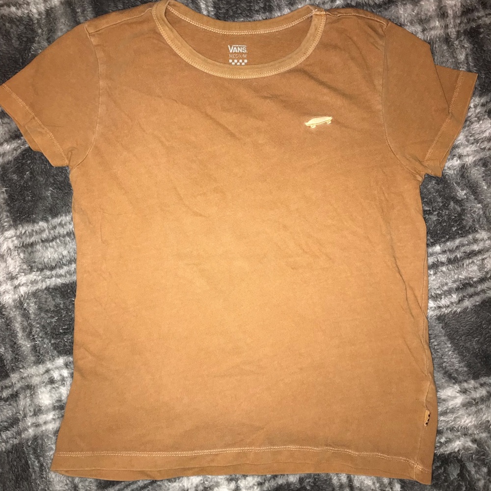 Vans Tee -Tan/ Dark Beige (Fits like a small)